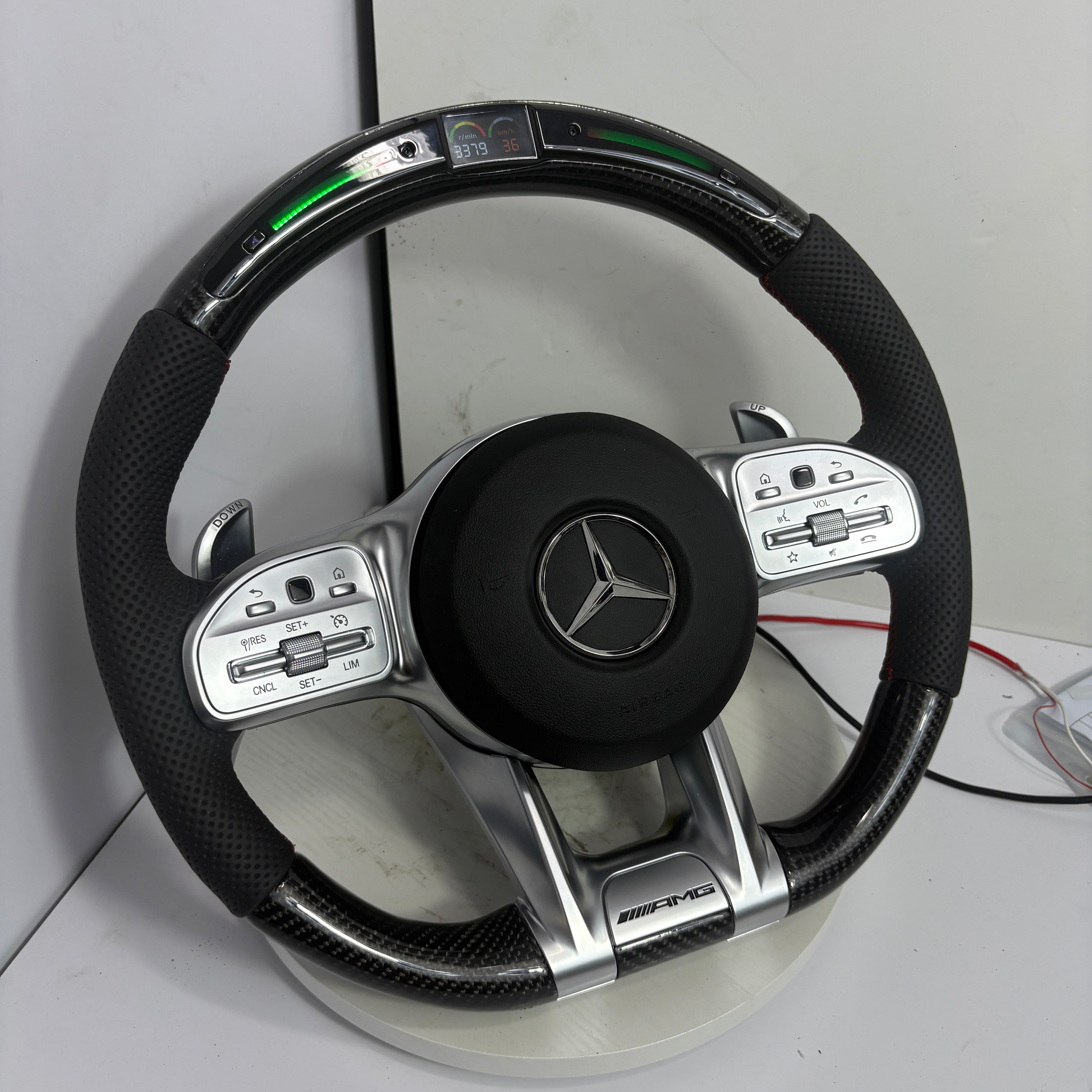 Customised Mercedes C-Class steering wheel