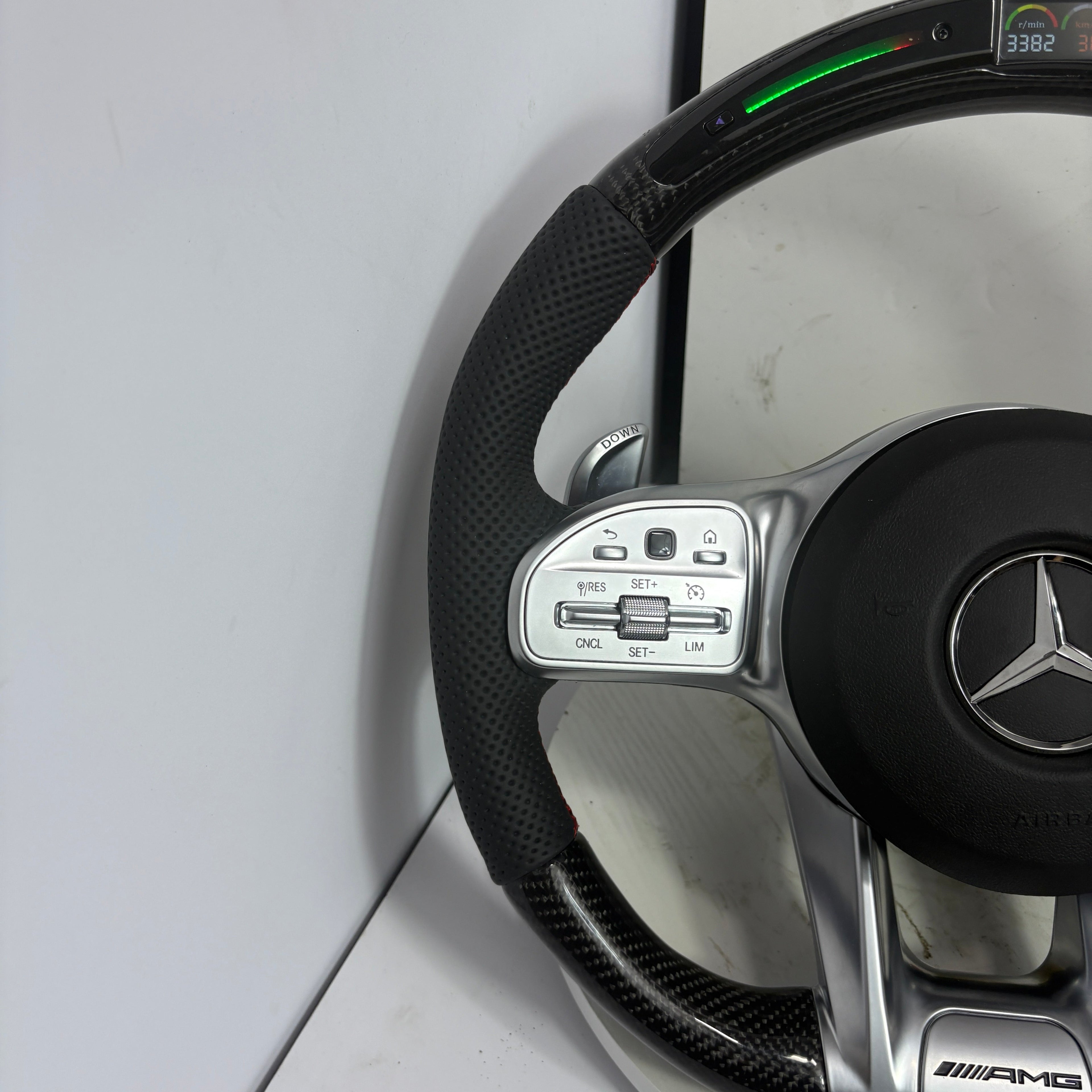Customised Mercedes C-Class steering wheel