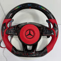 Customised Mercedes B-Class steering wheel